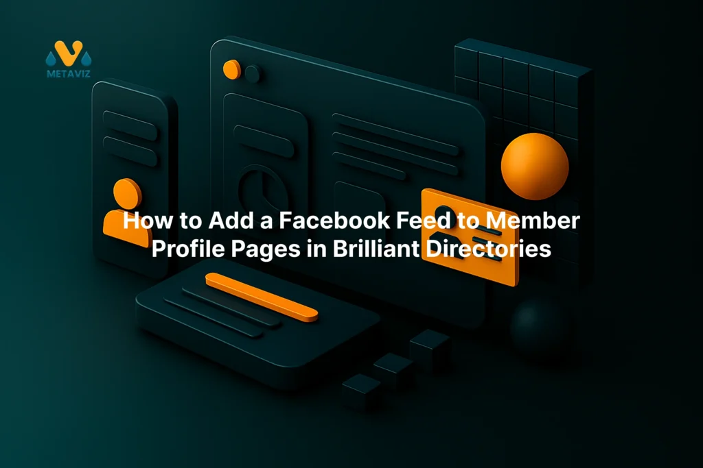 Brilliant Directories Facebook feed sidebar illustration