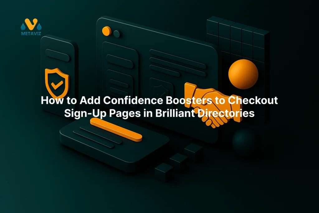 Confidence Boosters illustration for Brilliant Directories checkout pages