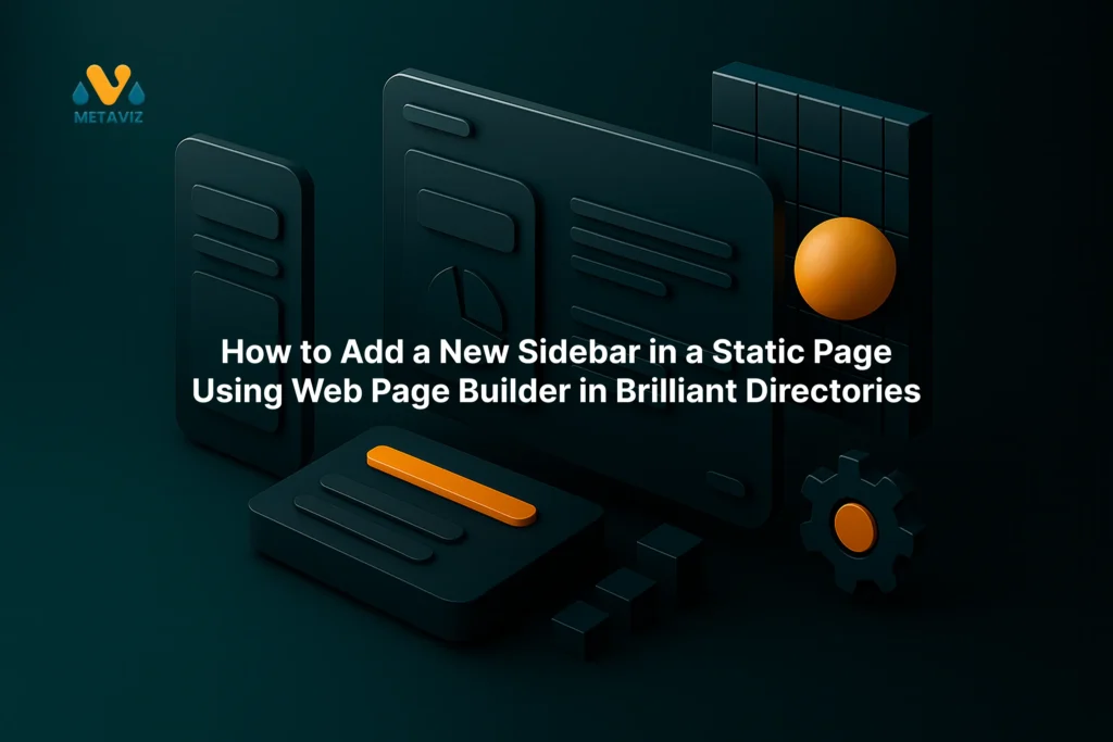 Thumbnail showing how to add sidebar using Web Page Builder in Brilliant Directories